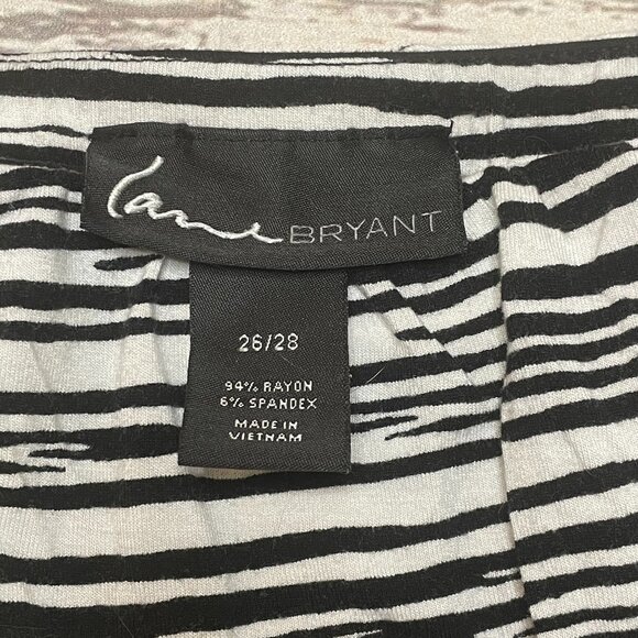 Lane Bryant Black and White Strapless Dress, Size 26/28 - Picture 3 of 5